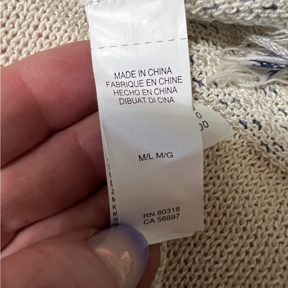 Lucky Brand Knit Poncho M/L - Picture 5 of 10